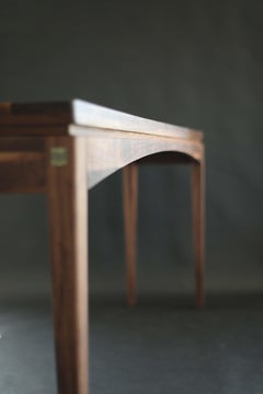 Black Walnut Mid-Century Console Table – Timeless Entryway Accent