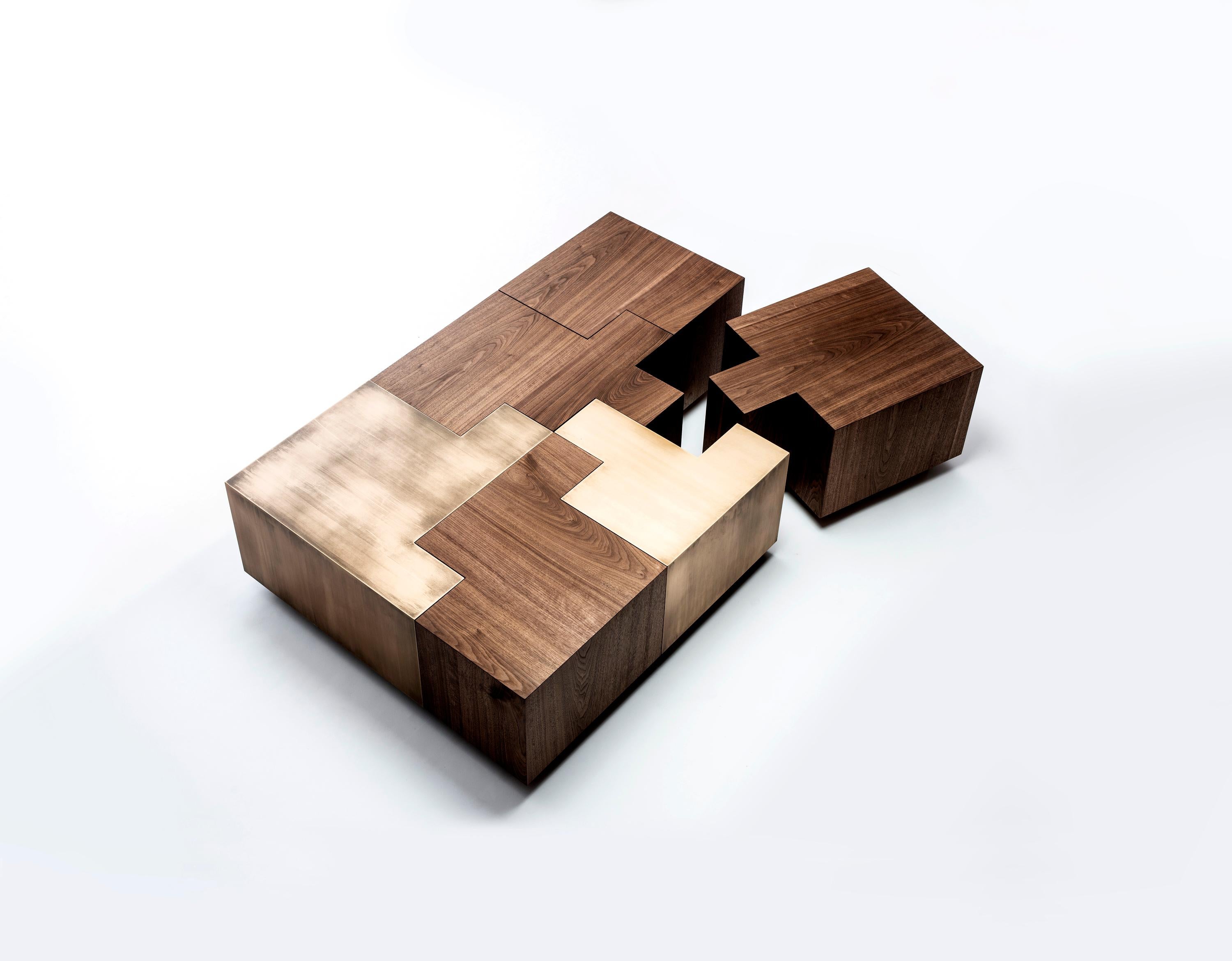 Table à puzzle en noyer noir en vente 3