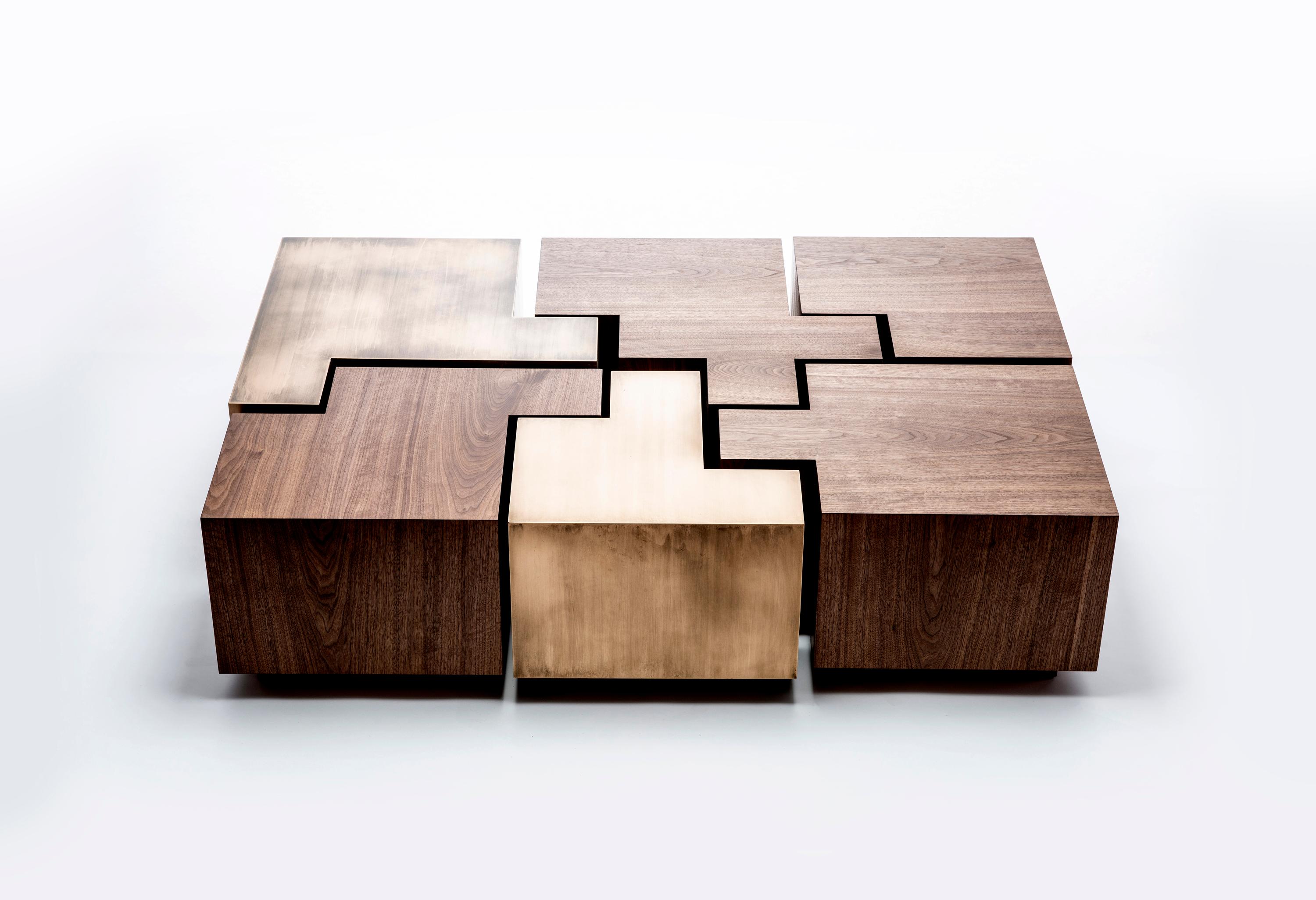 Black Walnut Puzzle Table For Sale 3