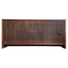 Black Walnut Slatted Credenza - Fully Customizable