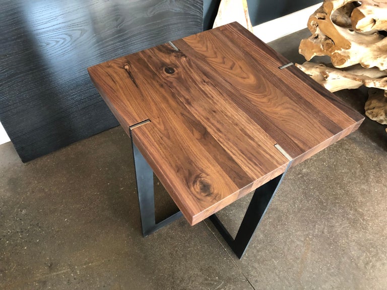 Black Walnut Square End Table For Sale at 1stDibs