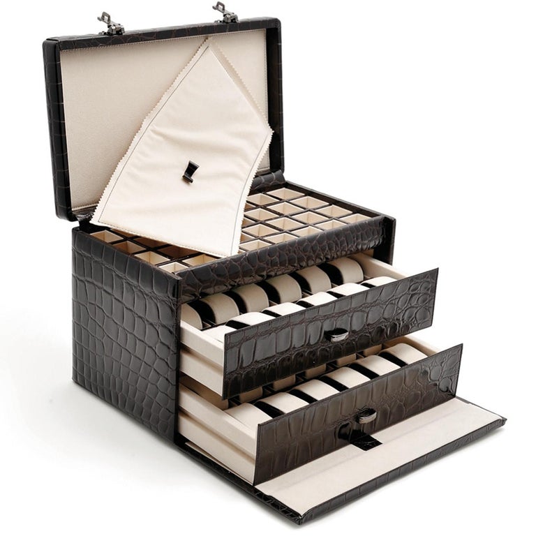 Black Watch and Cufflink Suitcase For Sale at 1stdibs