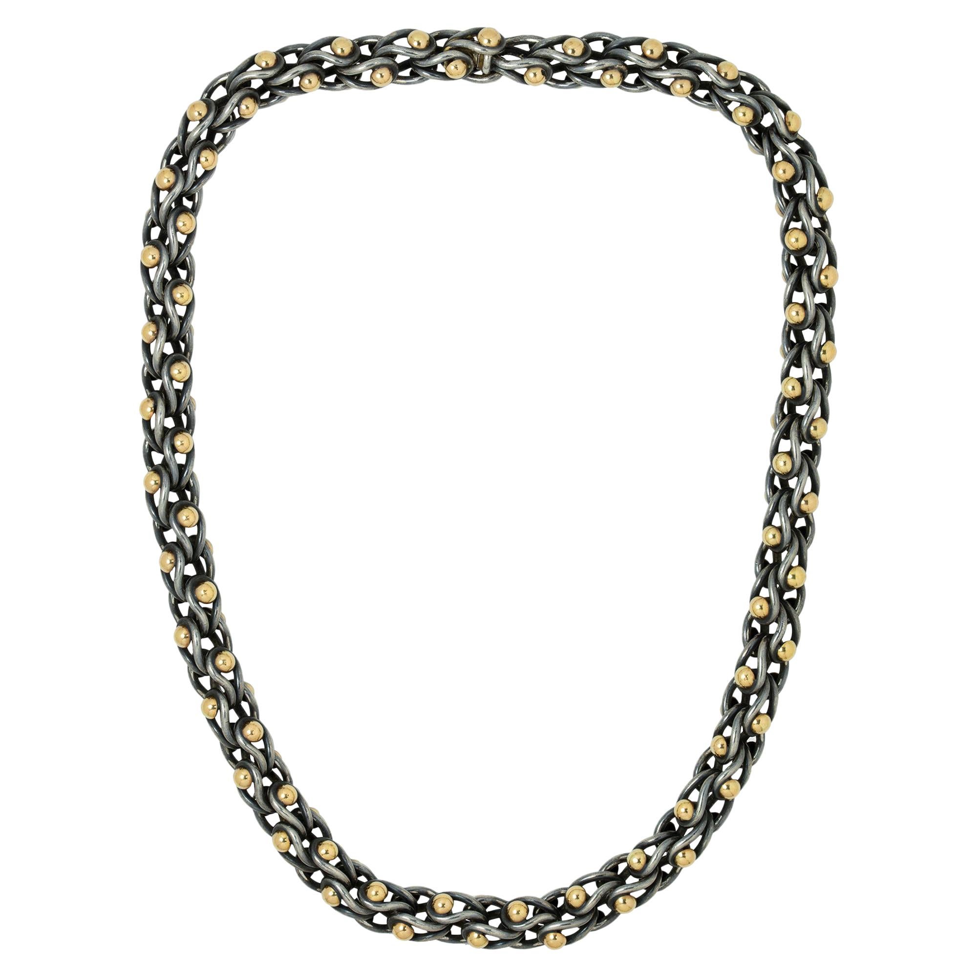 Schwarze Wasserballett-Halskette von Lucie Heskett-Brem