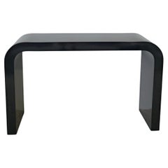Black Waterfall Lacquered Table in the style of Karl Springe4