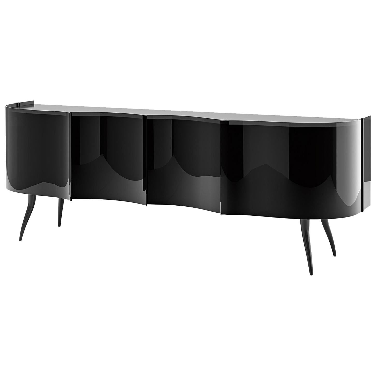 Black Waves Sideboard