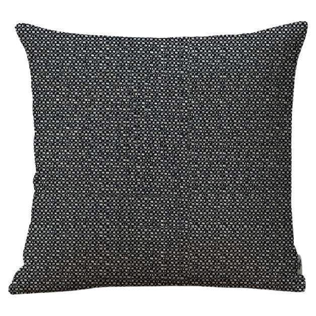 Coussin d'extérieur noir résistant aux intempéries