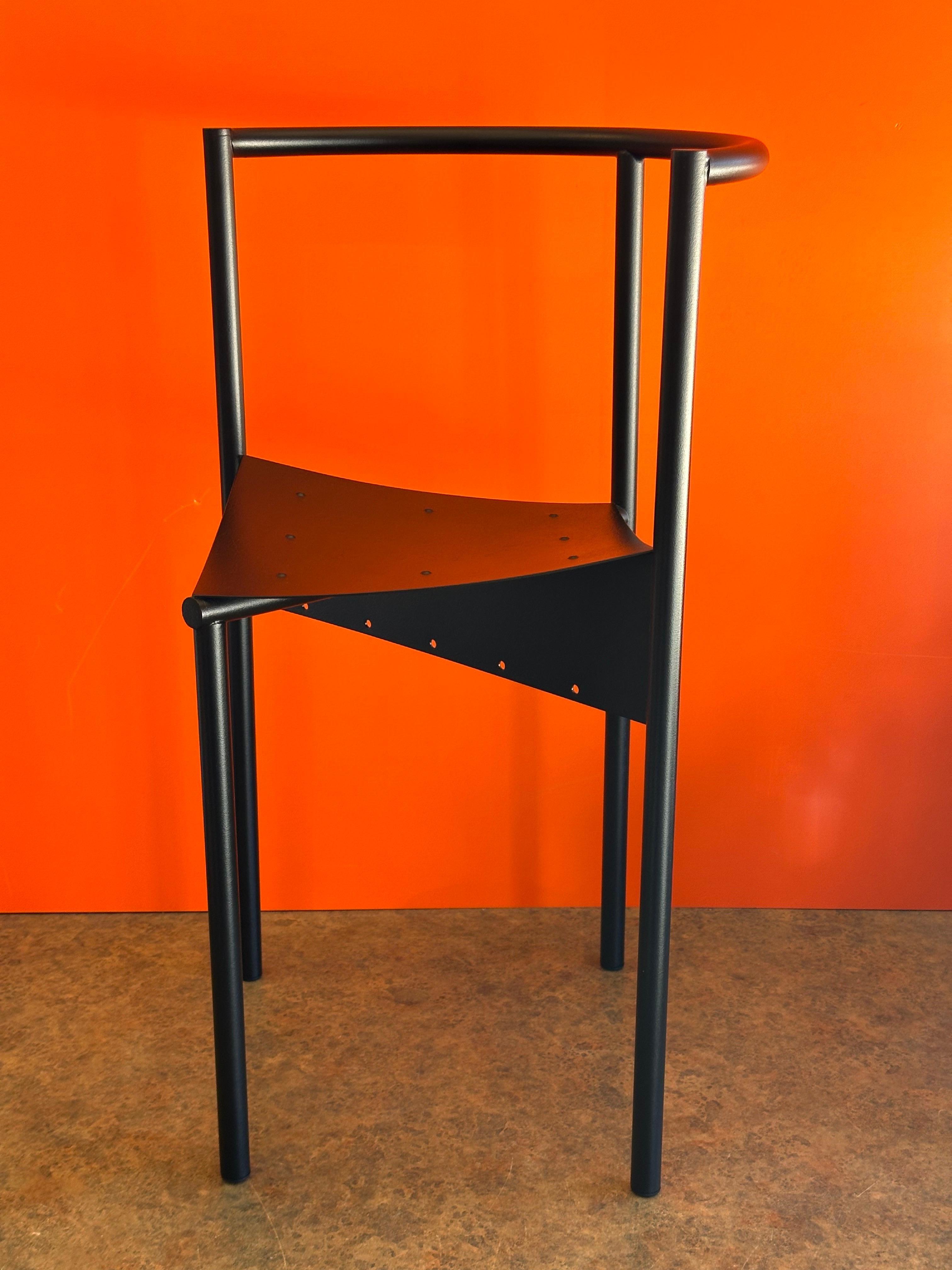 20ième siècle Chaise noire Wendy Wright de Philippe Starck pour Disform en vente