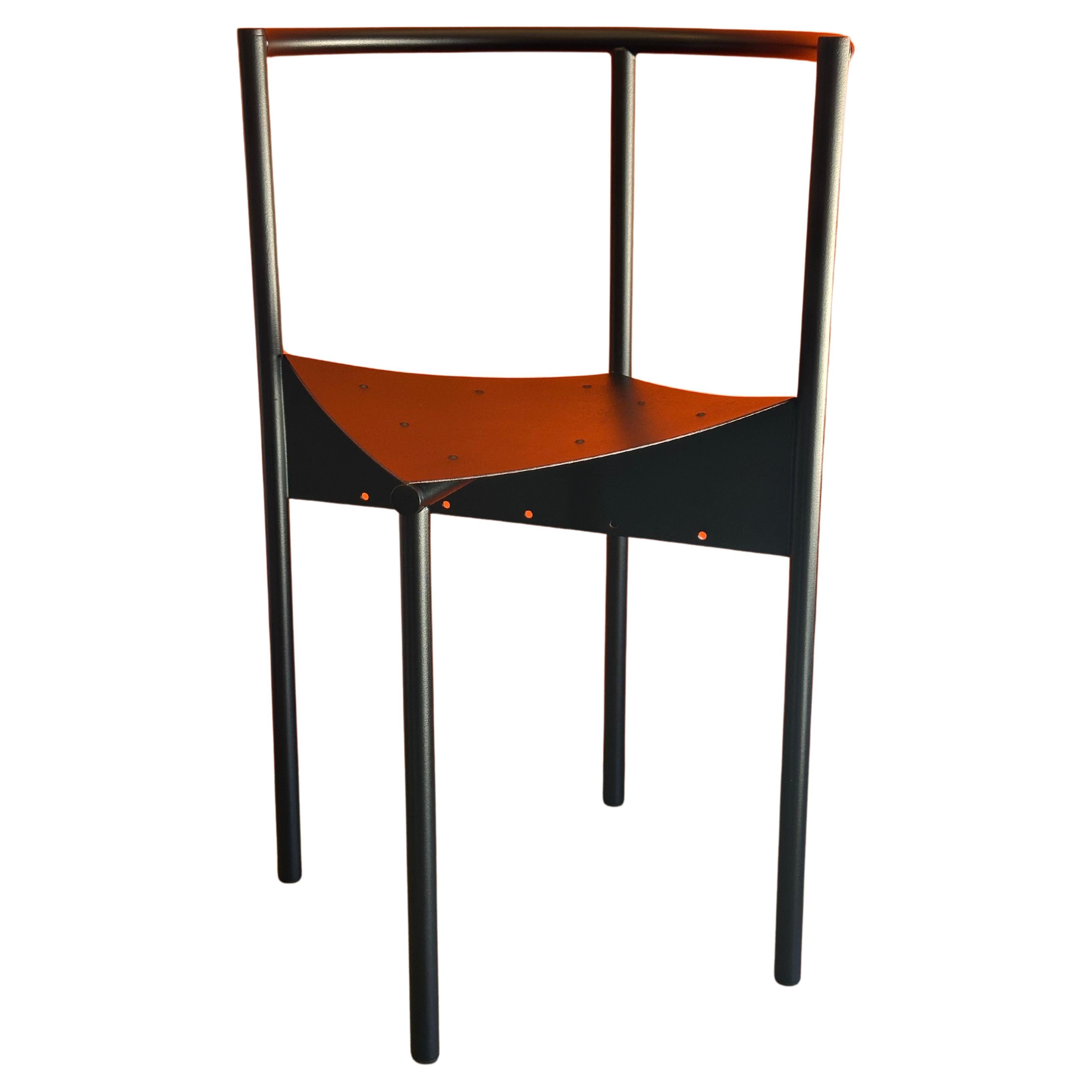 Schwarzer Stuhl „Wendy Wright“ von Philippe Starck für Disform im Angebot