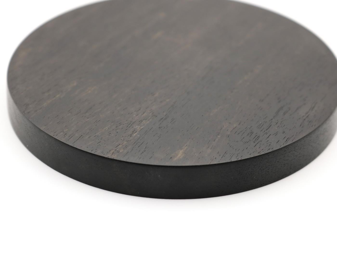 Européen Base en Wood Wood noir, petite, chargeur sans fil 15W en vente