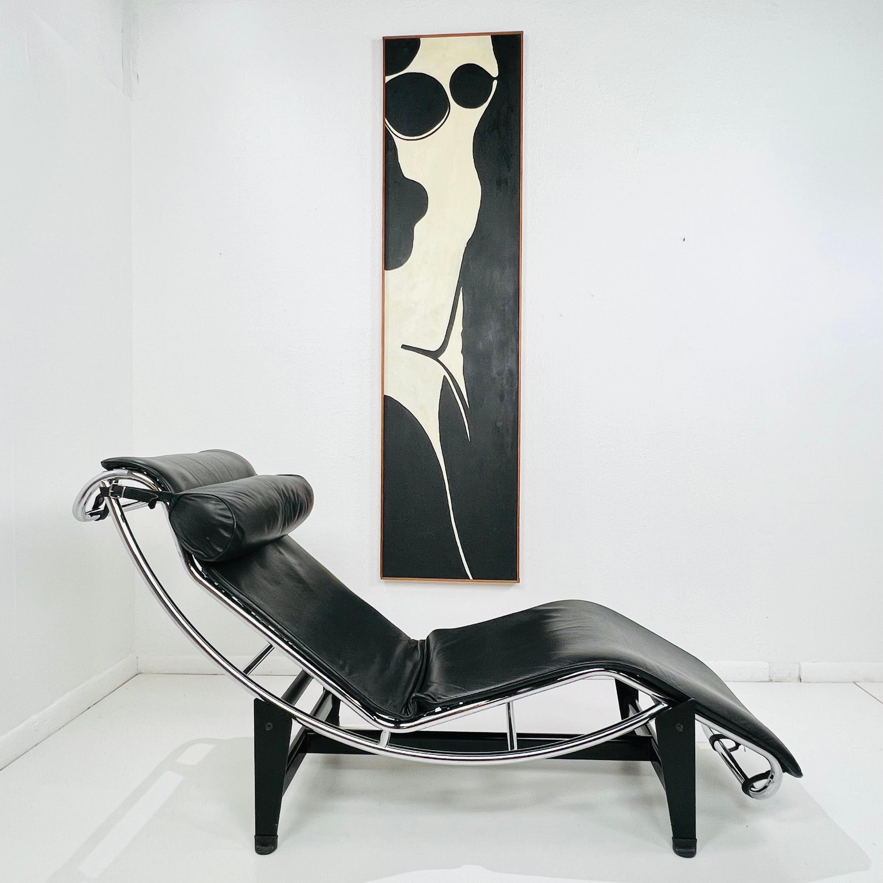 Black & White Abstract Nude Mid Century Painting 5