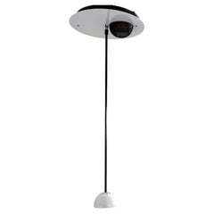 Deckenleuchte Alesia in Schwarz und Weiß von Carlo Forcolini für Artemide, 1980er Jahre