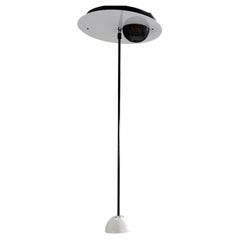 Plafonnier Alesia noir et blanc par Carlo Forcolini pour Artemide, années 1980