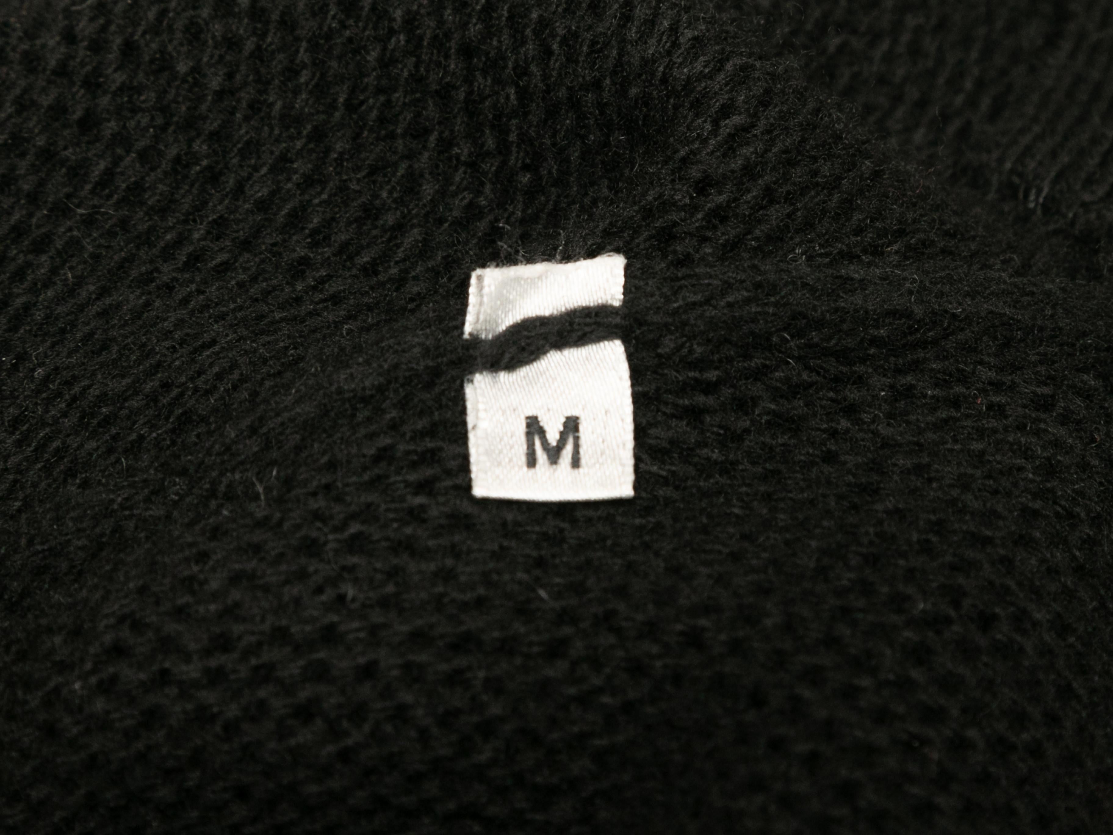 Black & White Alexander McQueen Wool Longline Cardigan Size US M 2