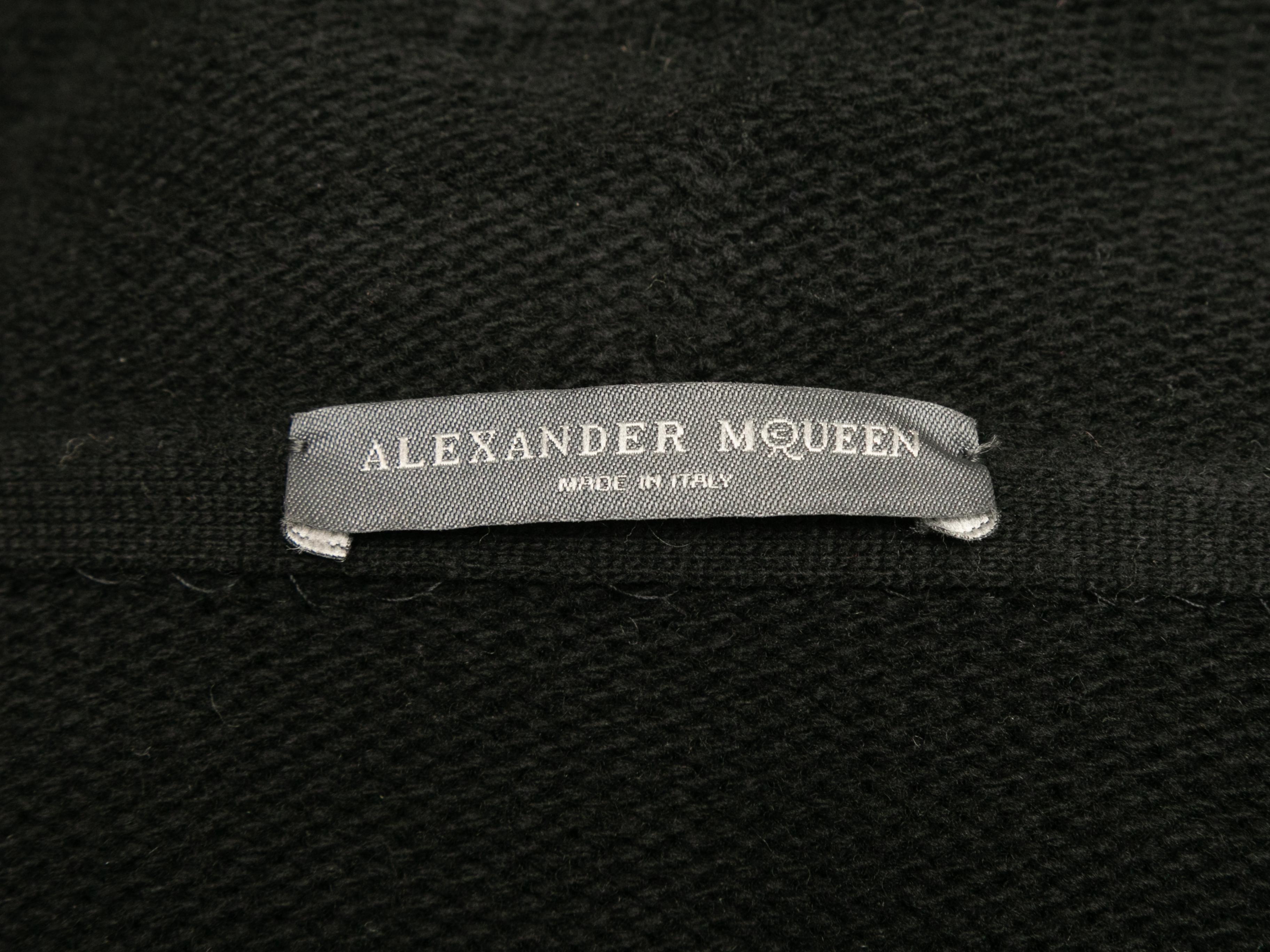 Black & White Alexander McQueen Wool Longline Cardigan Size US M 3