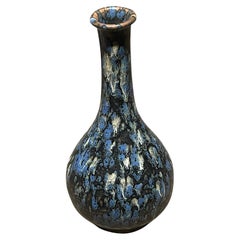 Black, White and Cream Splatter Glaze Vase, China, Contemporary