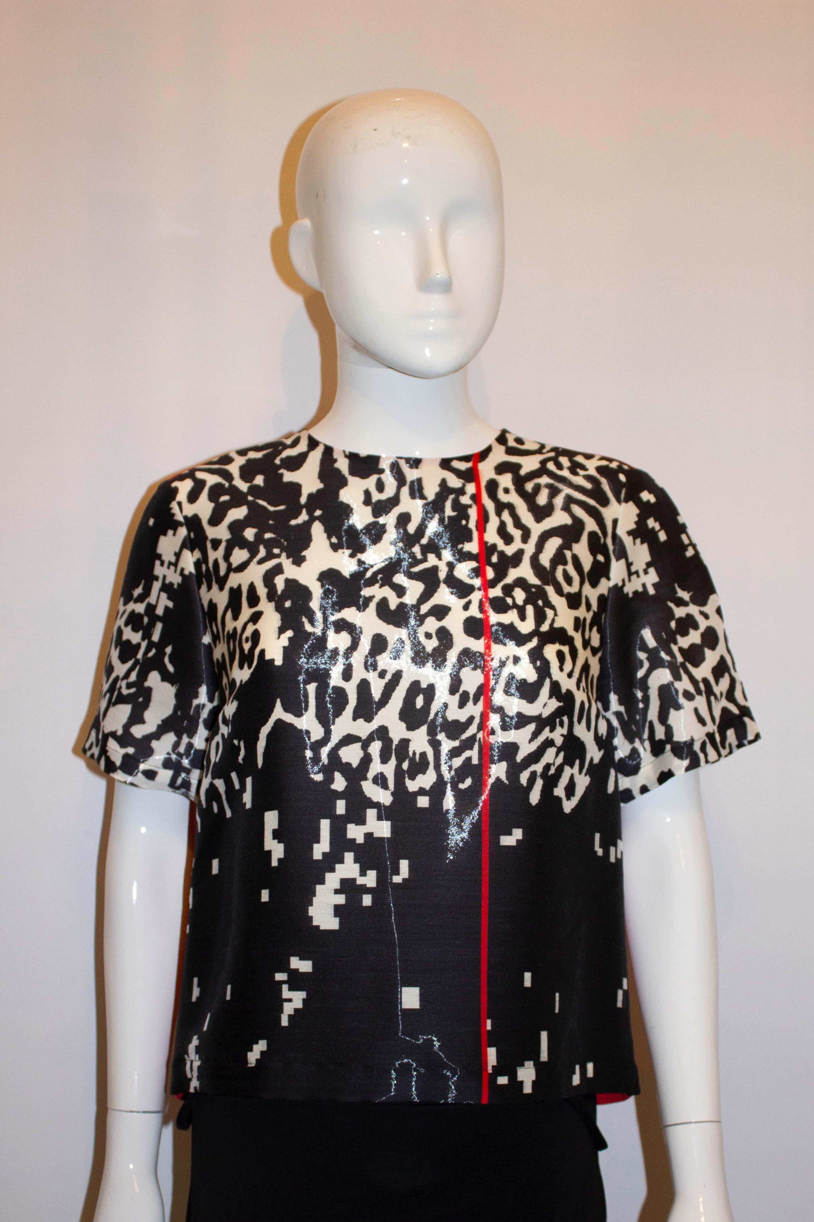 Black , White and Red Top by Preen For Sale 1