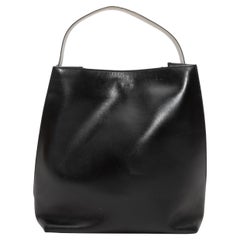 Black & White Balenciaga Everyday Bucket Tote Bag