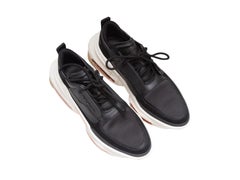Black & White Balmain B-bold Low-Top Sneakers