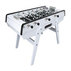Black and White Beech Wood Foosball Table, Made in France