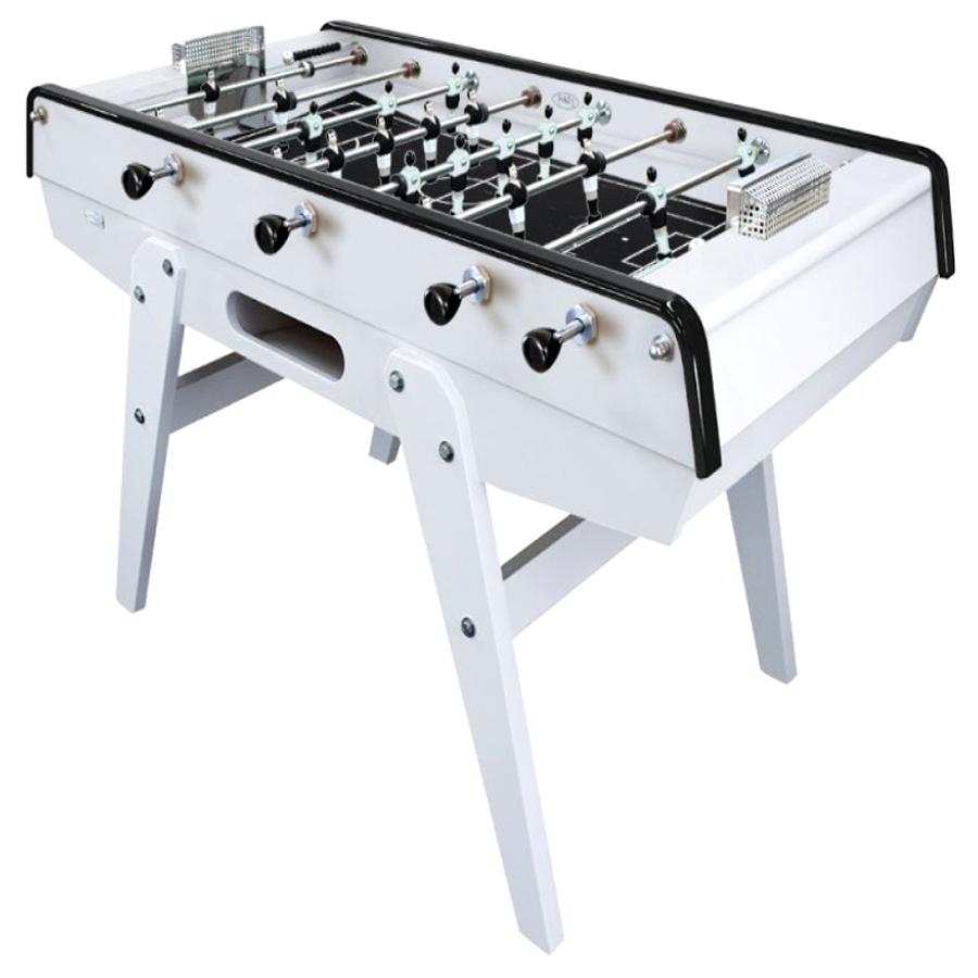 Black and White Beech Wood Foosball Table, Made in France