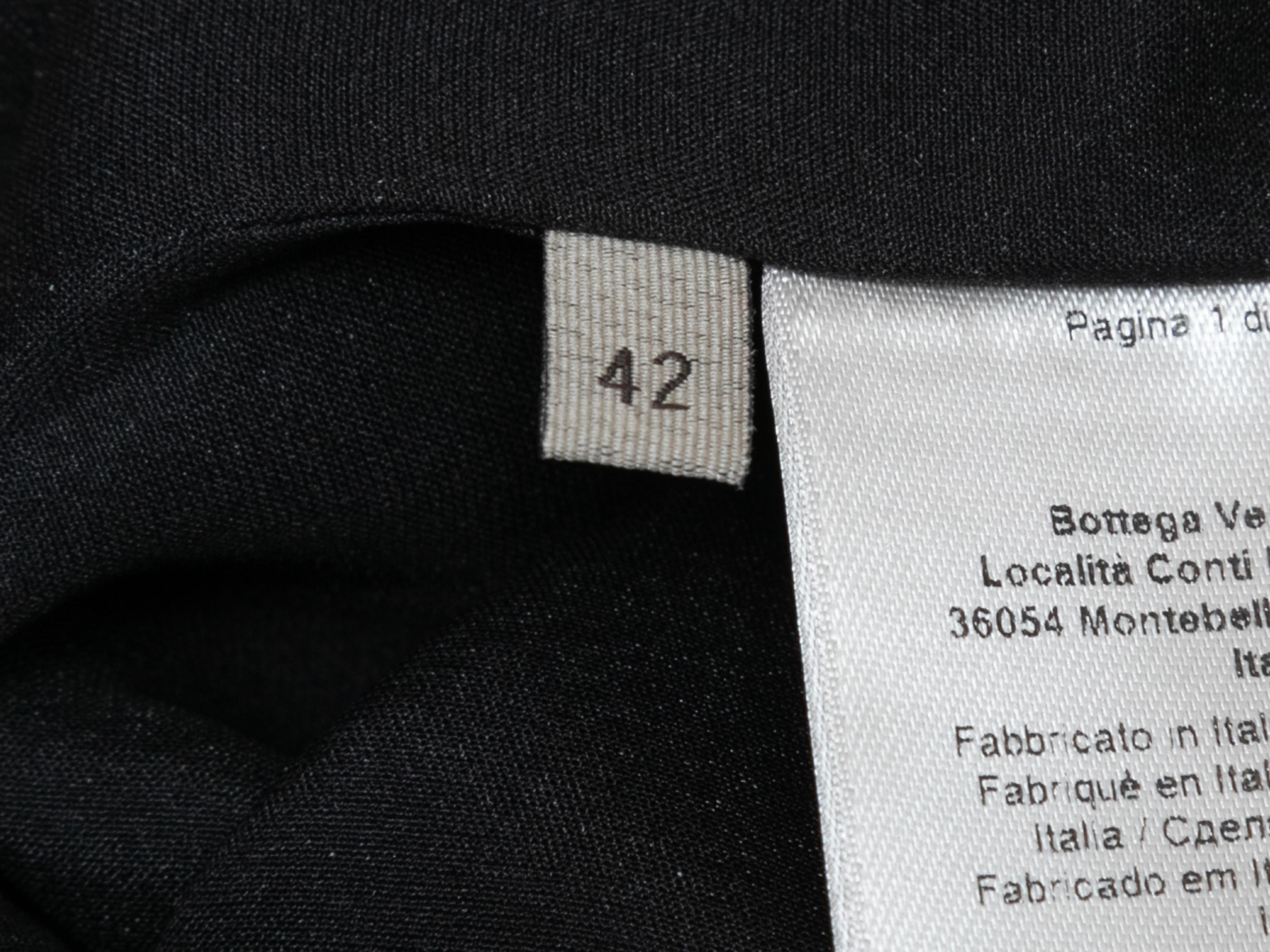 Robe imprimée papillon Bottega Veneta noir et blanc Taille 42 en vente 1