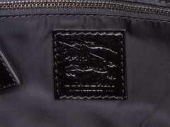 Black & White Burberry Nova Check Shoulder Bag