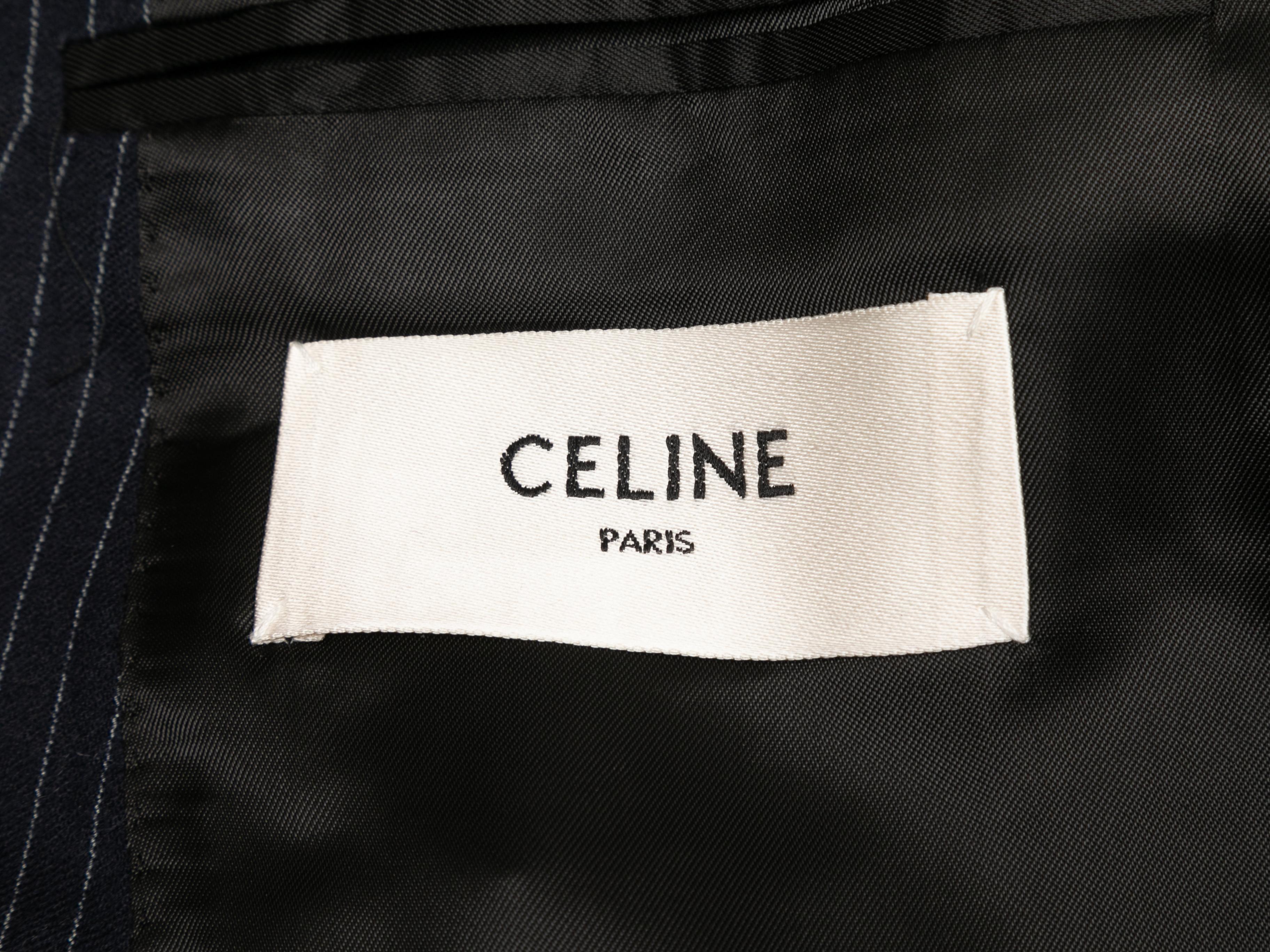 Black & White Celine Hedi Slimane Pinstriped Blazer 1