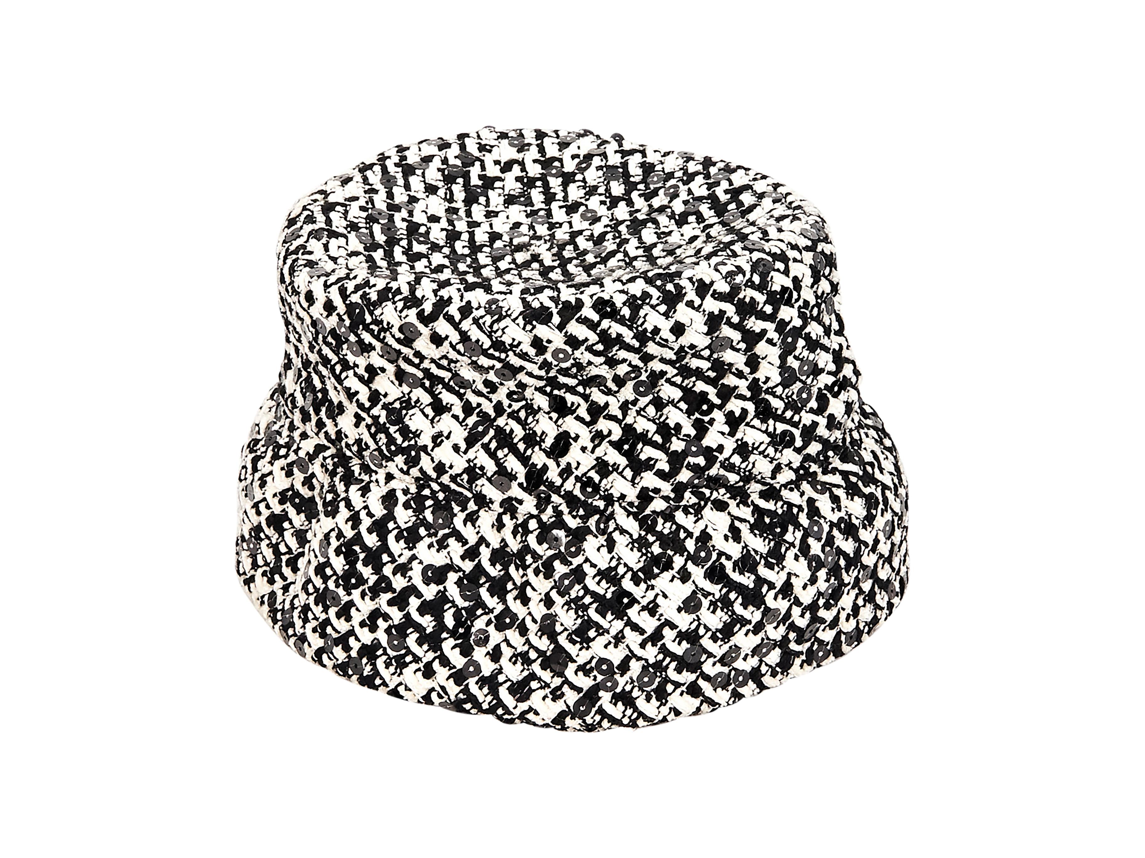 Black & White Chanel Boucle Hat 1