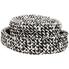 Black & White Chanel Boucle Hat