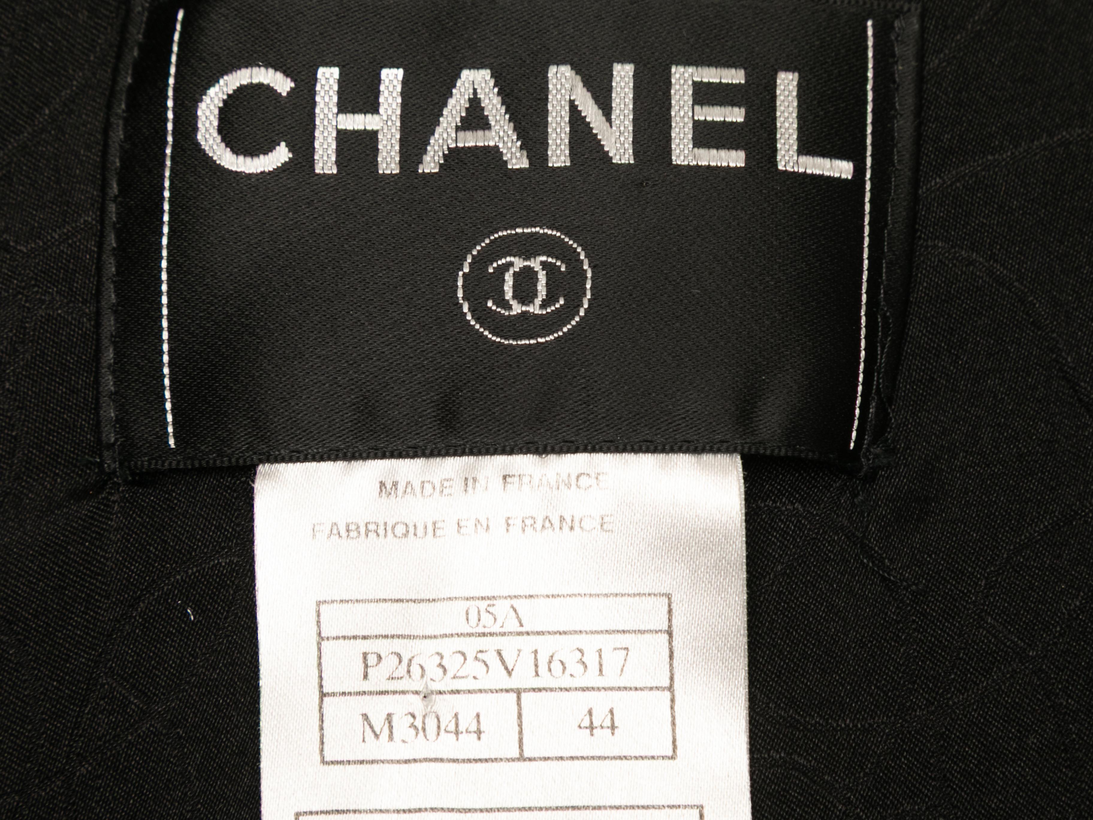 Blazer in tweed bianco e nero Chanel Autunno/Inverno 2005 taglia FR 44 in vendita 1