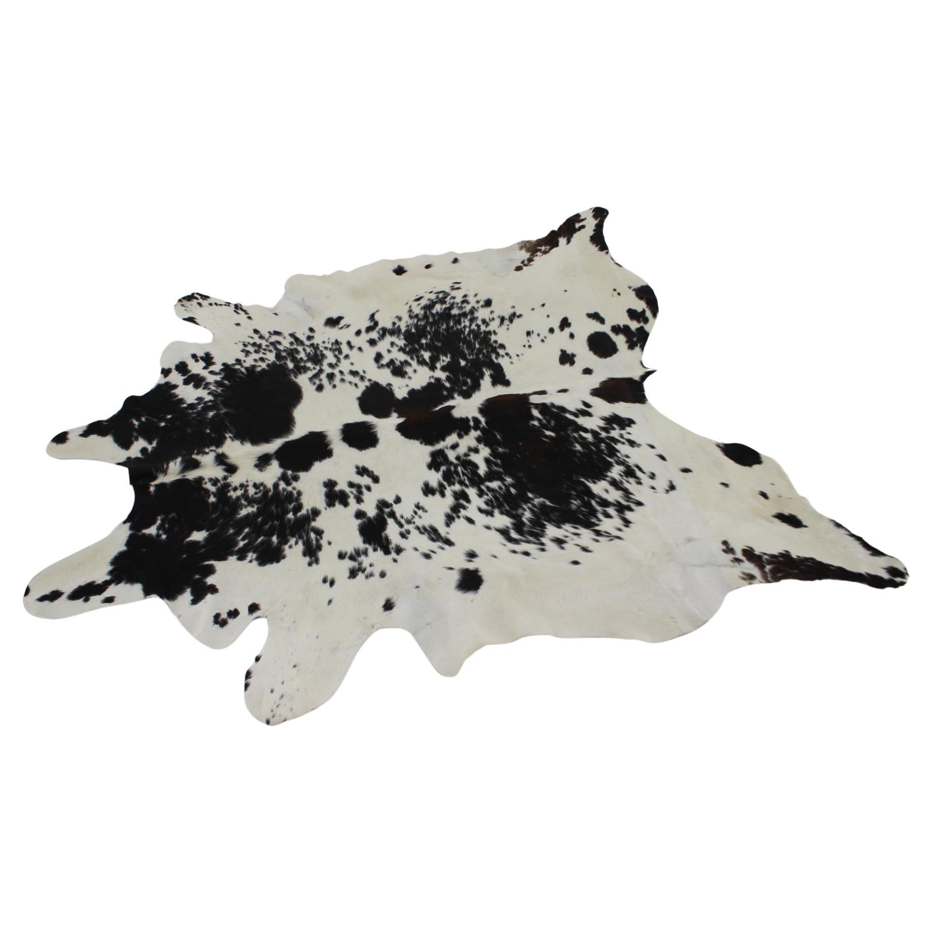 Cowhide and Shearling Rug "Promenade" For Sale at 1stDibs