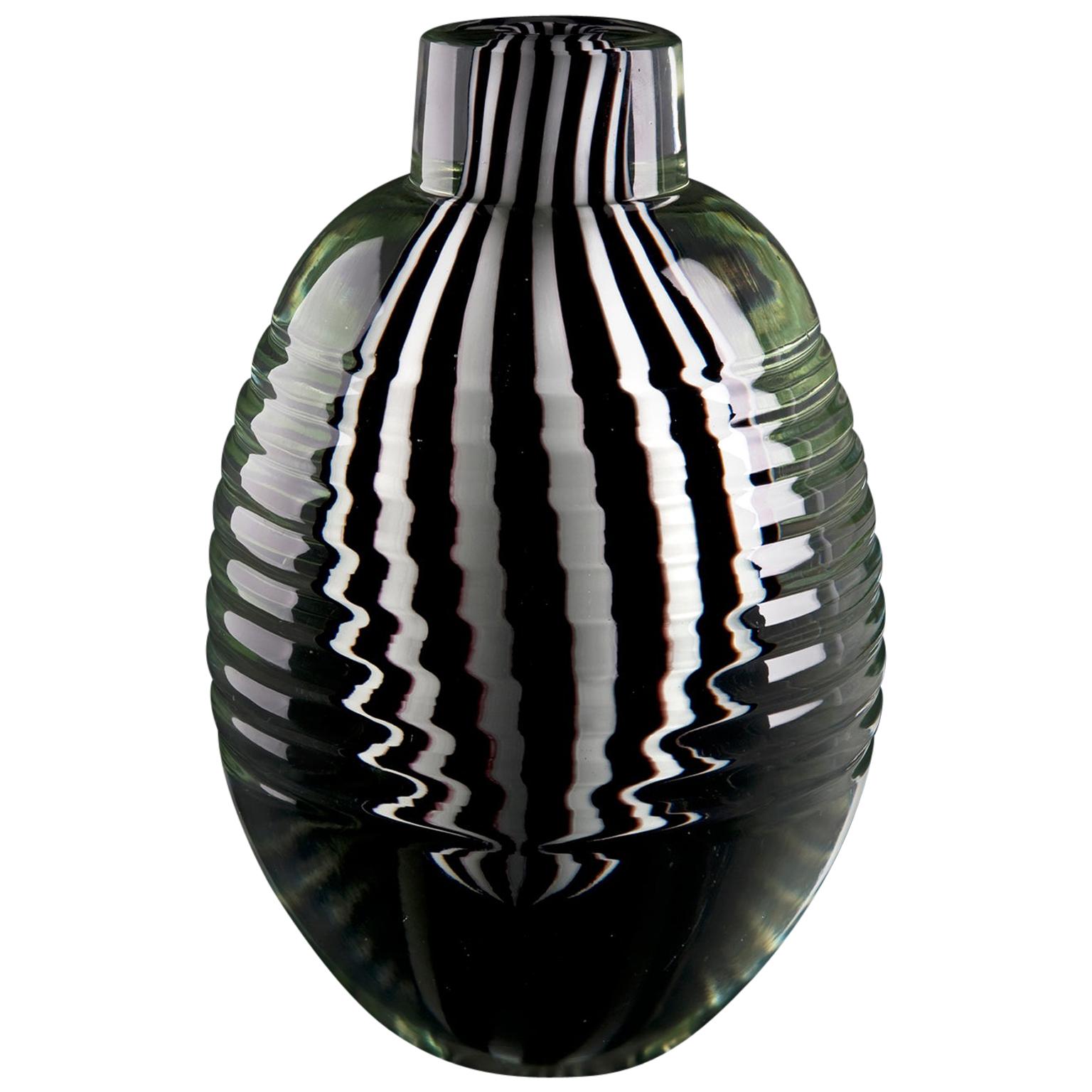 Black White Crystal with Knob