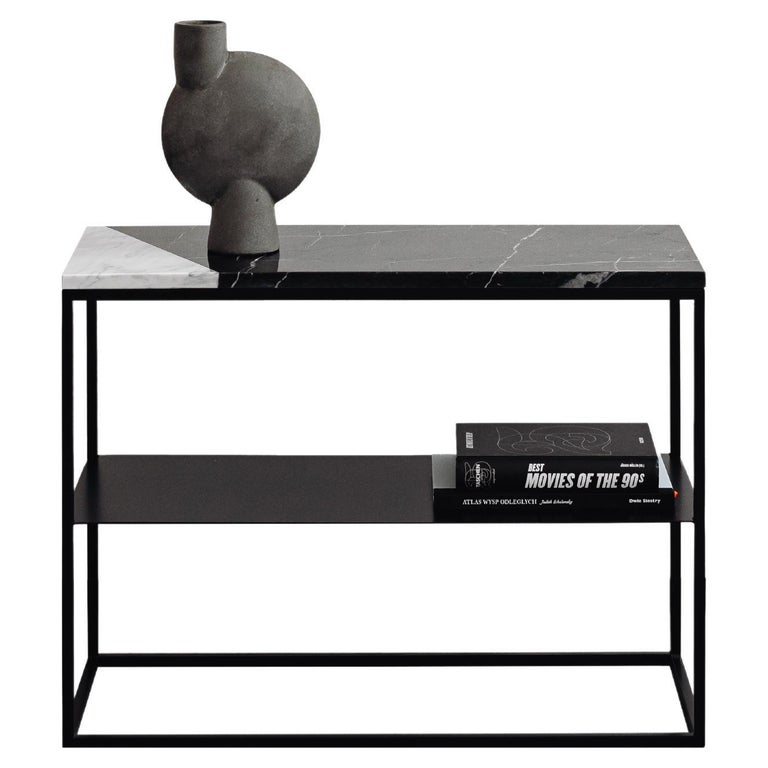 Black And White Cut Maxi Console Table By Un Common For At 1stdibs Black And White Cut Maxi Console Table, 70 Cm Width Console Table