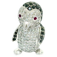 Broches de diamantes blancos