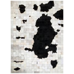 Black & White Fun,New Scandi customizable Dalmata Cowhide Area Floor Rug X-Large