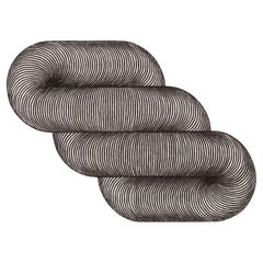Tapis Giro noir et blanc de Gandia Blasco
