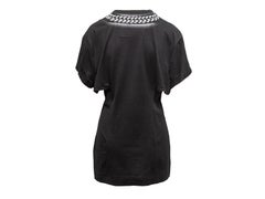 Black & White Givenchy Cutout Cotton Mini Dress Size US S