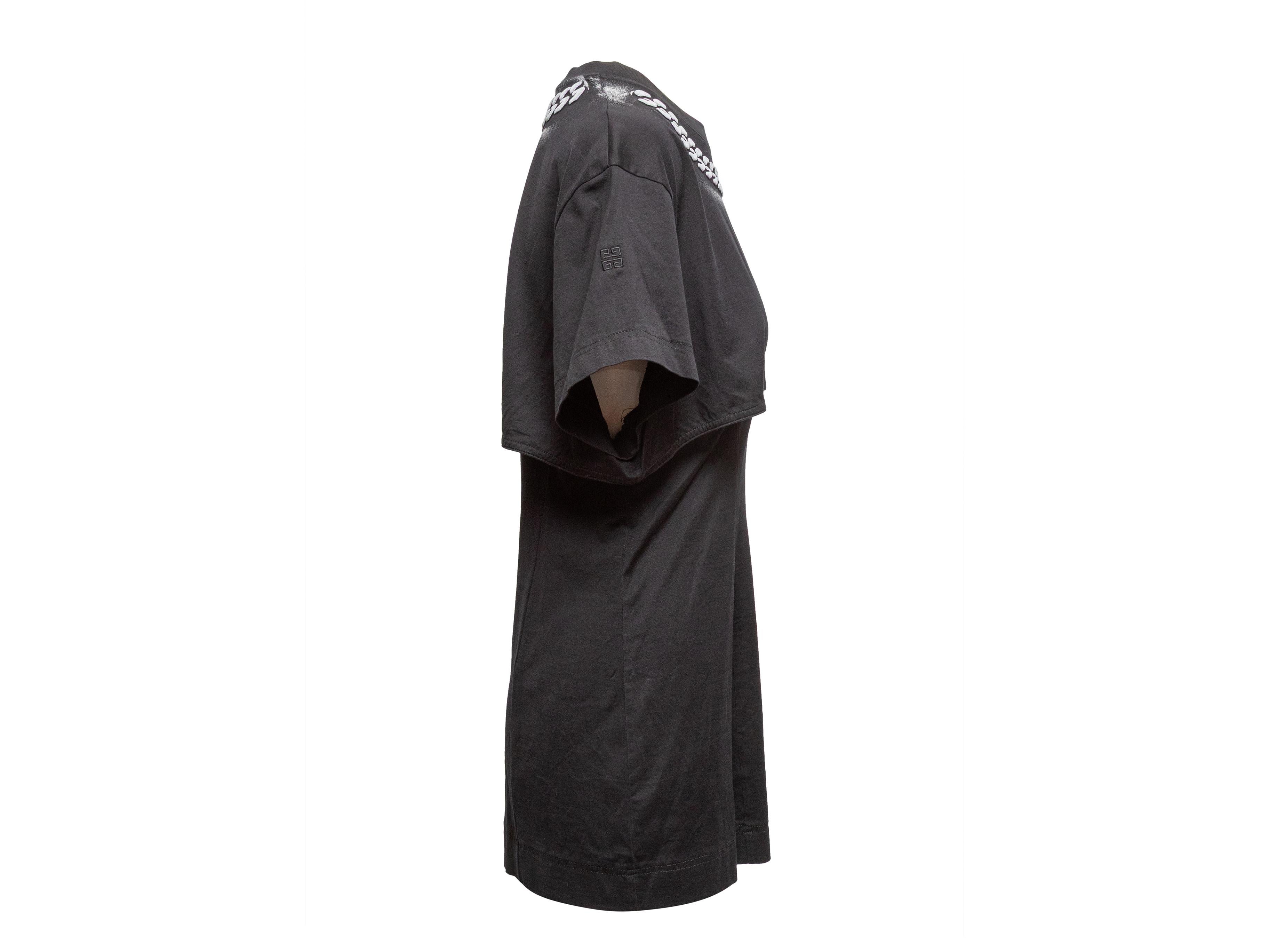 Nero Mini abito in cotone ritagliato Givenchy in bianco e nero taglia S.S. White in vendita