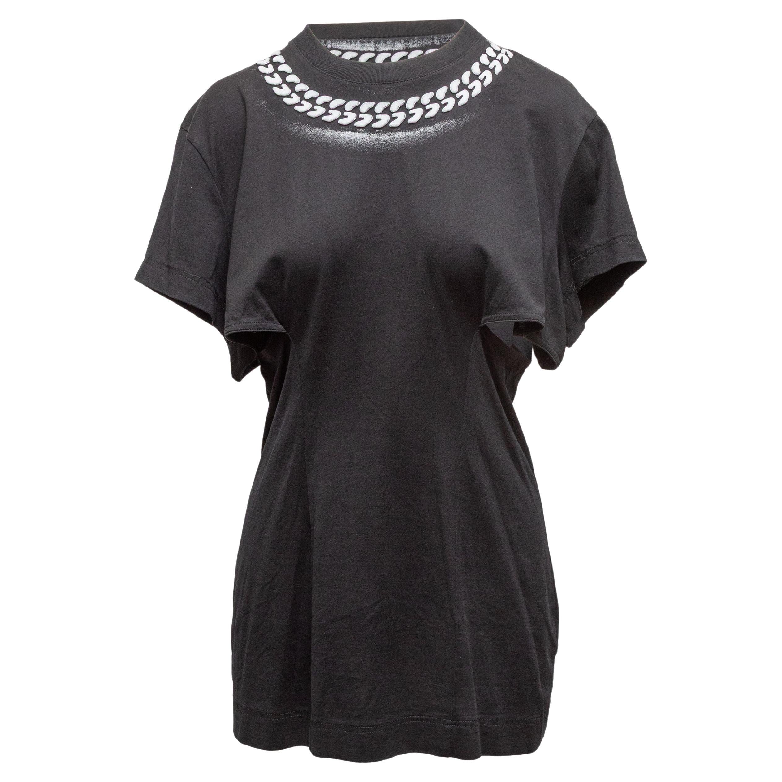 Mini abito in cotone ritagliato Givenchy in bianco e nero taglia S.S. White in vendita