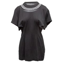 Black & White Givenchy Cutout Cotton Mini Dress Size US S