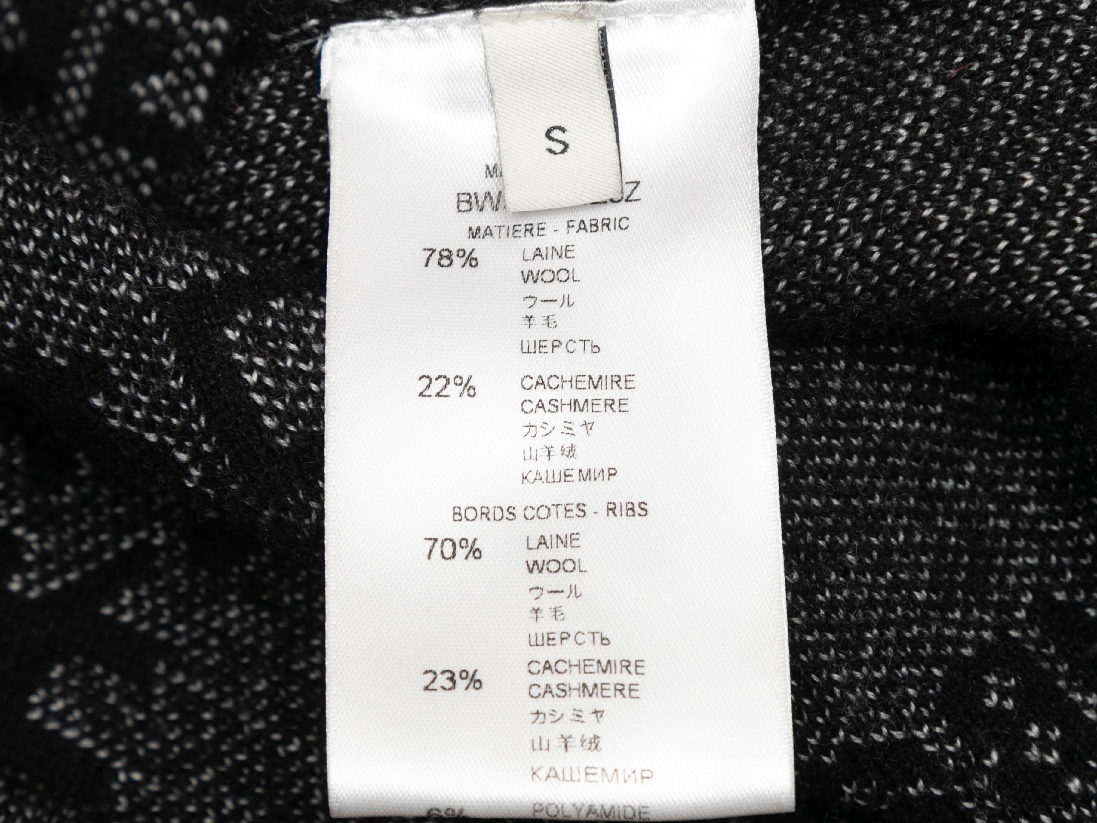  Pull à motifs en laine et cachemire noir et blanc Givenchy Pour femmes 