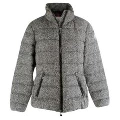 black & white Herringbone tweed Flavine jacket