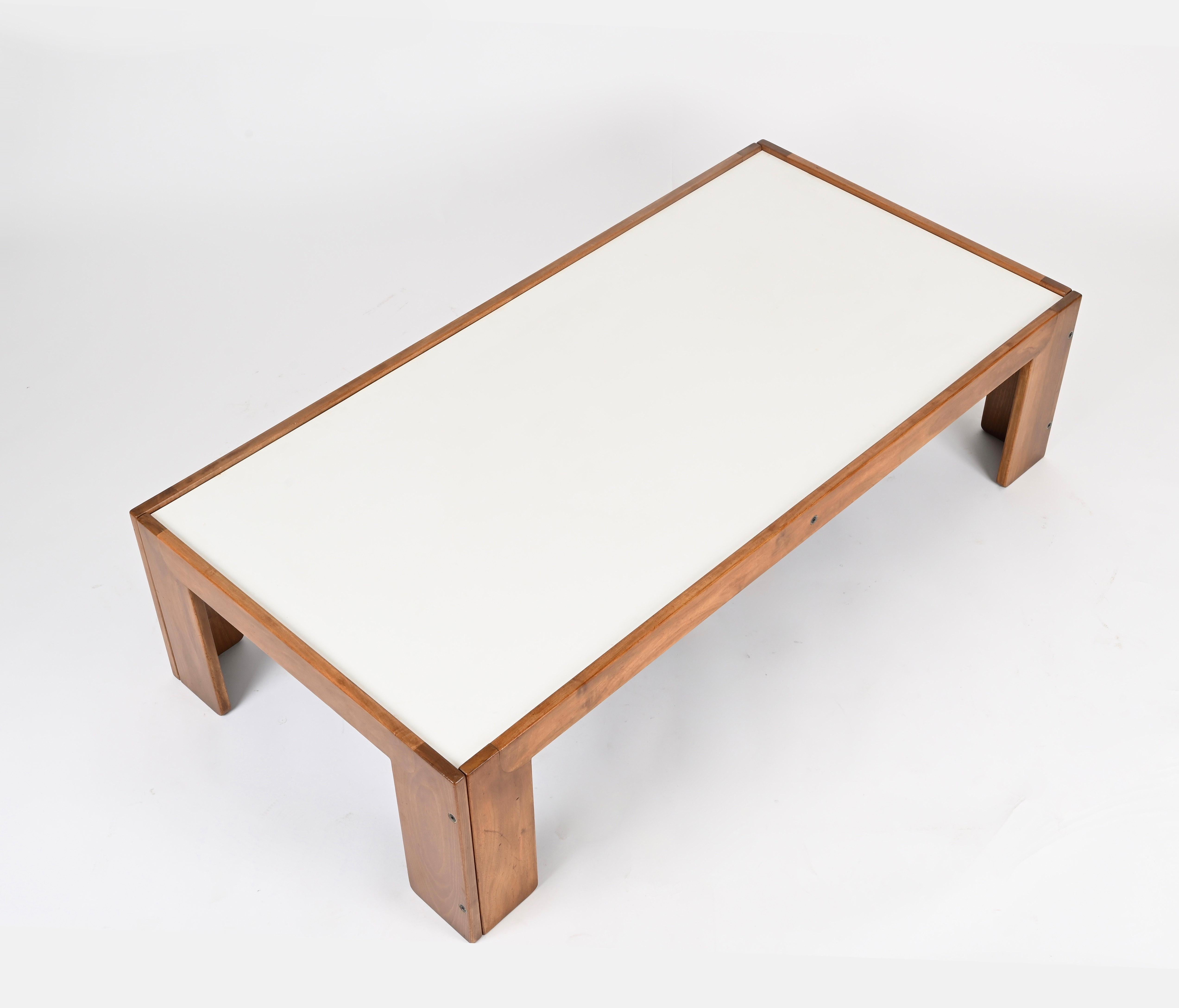 Black & White Large Coffee Table by Afra and Tobia Scarpa for Cassina, Italy 60s For Sale 4
