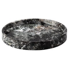 Black & White Marble Round Tray