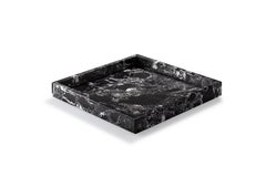 Black & White Marble Square Tray