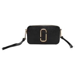 Borsa a tracolla in pelle Marc Jacobs in bianco e nero