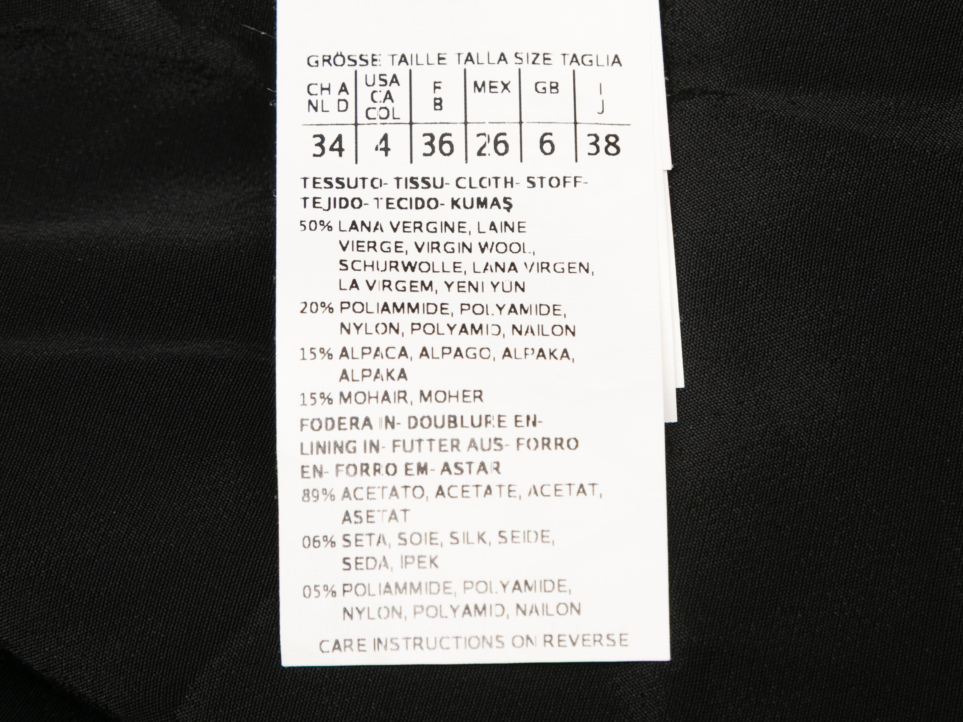 Gilet Max Mara in pied-de-poule di lana vergine in bianco e nero taglia IT 38 in vendita 1