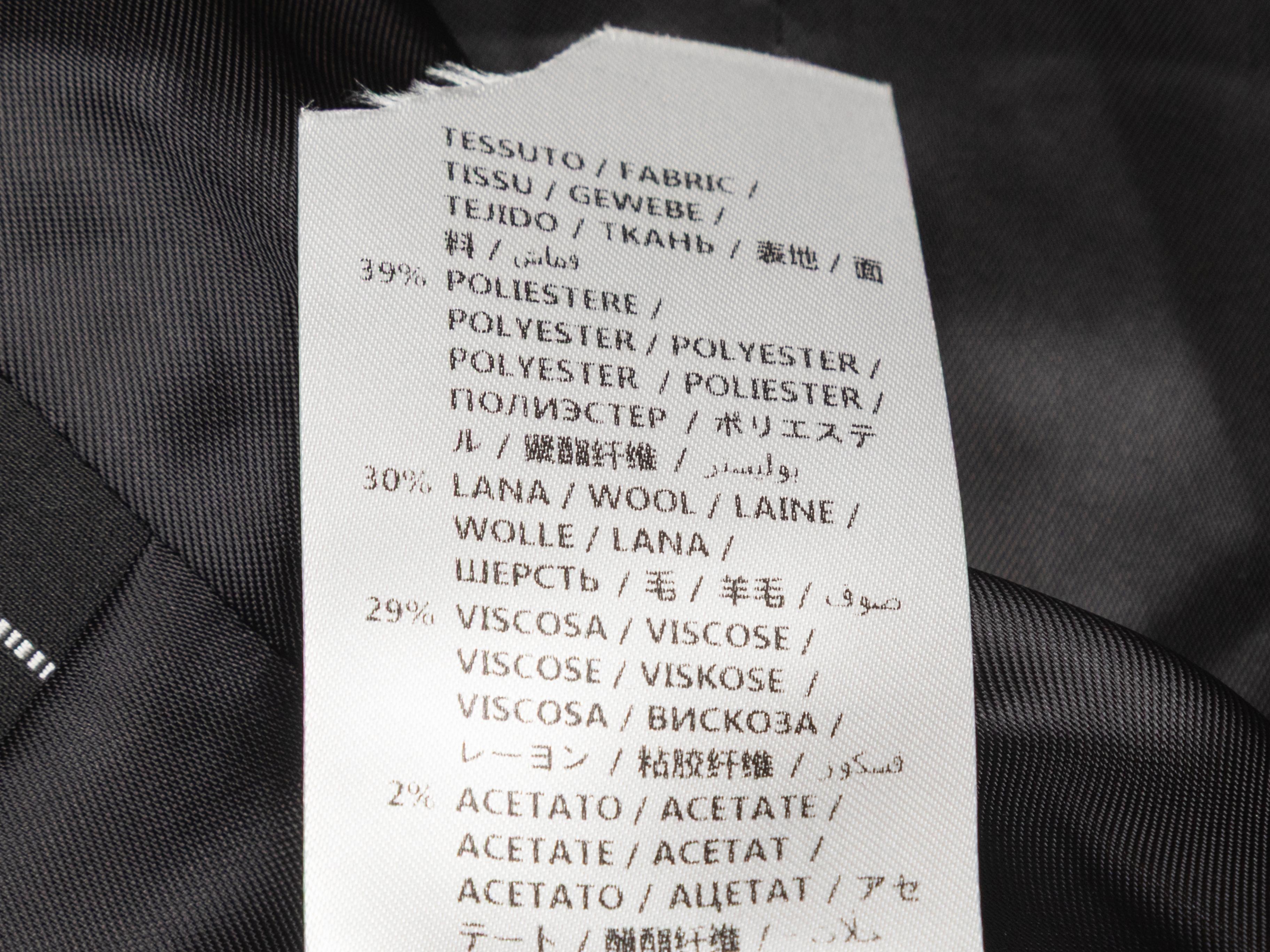 Schwarz-Weiß McQ Alexander McQueen Nadelstreifenweste Weste Größe IT 42 im Angebot 2