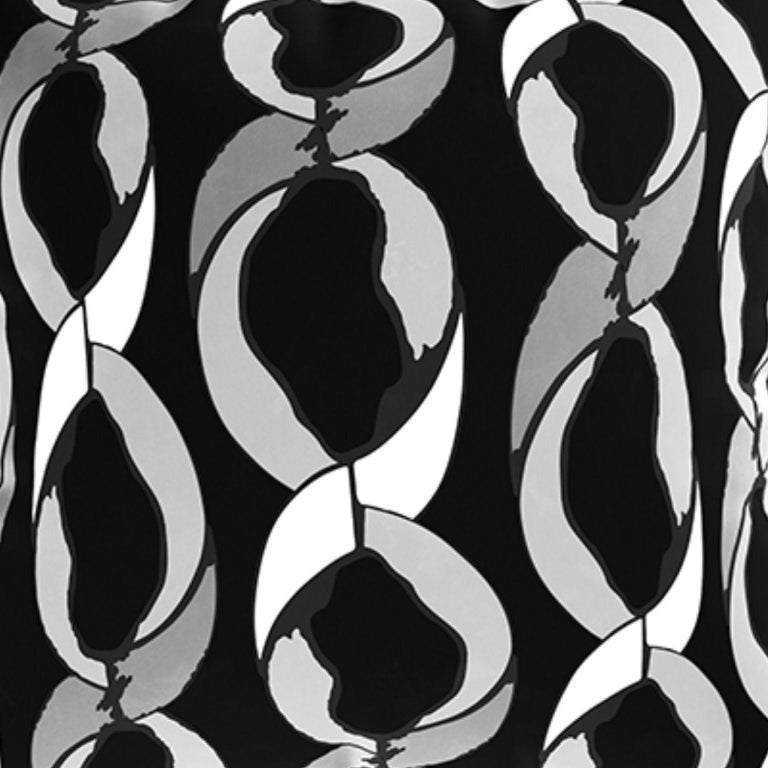 Black White Modern Throw Pillows, Geometric Velvet Pillow with Silk