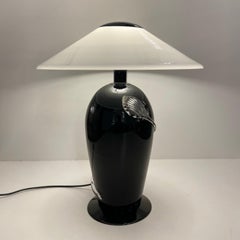 Black & White Murano Table Lamp, 1980s
